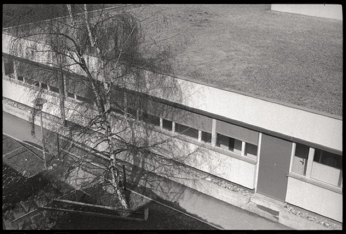 Pavillon des prématurés: vue extérieure de la façade sud.